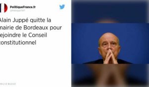 Alain Juppé quitte la mairie de Bordeaux pour le Conseil constitutionnel