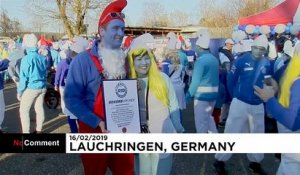 Rassemblement record de Schtroumpfs en Allemagne