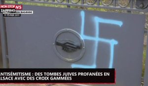 Antisémitisme : des tombes juives profanées avec des croix gammées en Alsace (vidéo)
