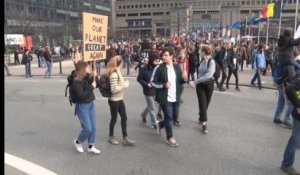 Greta Thunberg à la manifestation de Bruxelles