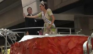Accueil triomphal de Miss Univers à Manille