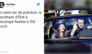En plein pic de pollution, la voiture de la secrétaire d’État à l’Écologie prise en excès de vites