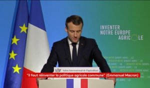 "Les agriculteurs doivent devenir les premiers militants de la transition écologique",  déclare Emmanuel Macron