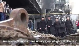 Au moins 20 morts après un accident en gare du Caire