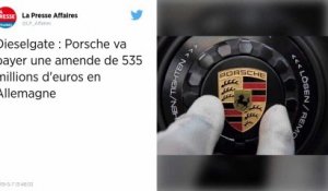 Dieselgate. Porsche va payer une amende de 535 millions d’euros en Allemagne