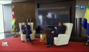 RTG - Le Président  de la République du Togo rencontre le Chef de l’Etat lors de sa visite  de travail et d’amitié