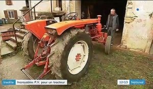 Insolite : des PV pour un tracteur