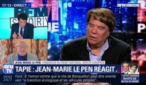 Jean-Marie Le Pen: "M. Tapie ment comme il respire"