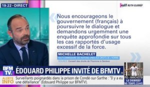 Edouard Philippe: "Nous n'avons pas attendu la haut-commissaire de l'ONU pour faire la lumière sur les faits"