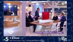 Nicolas Dupont-Aignan contraint de quitter le plateau de C à Vous après un vif échange avec Patrick Cohen