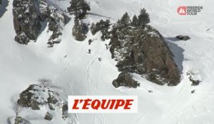 Le run engagé de Victor de Le Rue en Andorre - Adrénaline - Snowboard freeride