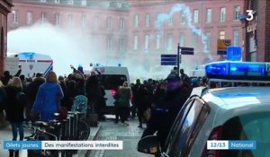 "Gilets jaunes" : des manifestations interdites à Bordeaux, Paris et Toulouse
