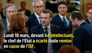 ISF : face aux intellectuels, Macron se dit prêt à « conditionner » la réforme