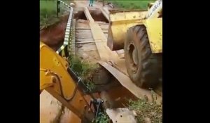 Un pont ne résiste pas le poids d'un tracteur