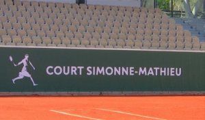 Roland-Garros - Le court Simonne Mathieu inauguré