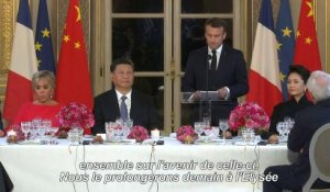 Les relations UE-Chine à l'honneur au dîner d'Etat à l'Elysée