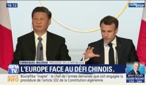 Emmanuel Macron: "Nous sommes déterminés au dialogue et à la coopération" avec la Chine