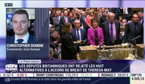 Le point macro: Les alternatives à l'accord de Brexit de Theresa May rejetées en bloc par les députés - 28/03