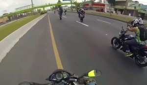 Il tente de rattraper une moto sans pilote et se fait renverser par la moto