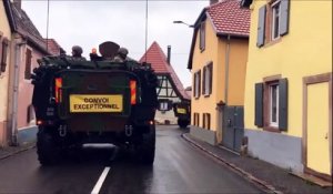 Exercice militaire "Hull" à Meyenheim : l'A400M décole avec les "exfiltrés"