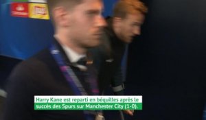 Quarts - Kane quitte le stade en béquilles