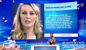 Marion Maréchal Le Pen critique Cyril Hanouna : il lui répond !