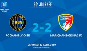 J30 : FC Chambly-Oise - Marignane-Gignac FC (2-2), le résumé