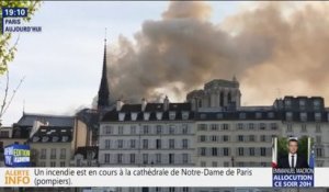 Un incendie est en cours à la cathédrale de Notre-Dame de Paris