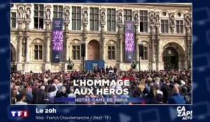 L'hommage mystique d'Arielle Dombasle à Notre-Dame-de-Paris - ZAPPING ACTU DU 19/04/2019