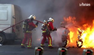 Gilets jaunes acte XXIII : des véhicules incendiés à paris