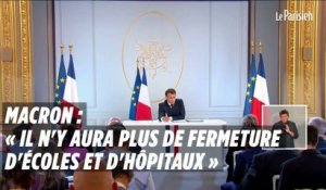Macron : "Il n'y aura plus de fermetures d'hôpitaux"