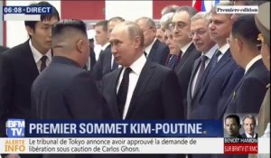 Les premières images de la rencontre entre Kim Jong-Un et Vladimir Poutine à Vladivostok