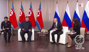 Sommet Kim-Poutine : première poignée de main entre les deux leaders