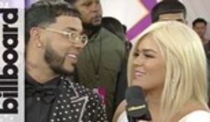 Anuel AA & Karol G Talk Touring Together & BBLMA Nominations | Billboard Latin Music Awards 2019