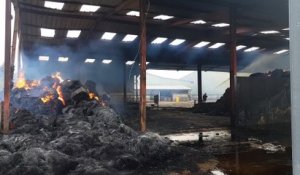 Romagny: un incendie ravage un hangar agricole