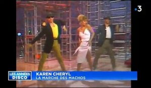 Séquence souvenir: Dans les années 80, Karen Cheryl chantait "La marche des machos" devant un Alain Delon subjugué