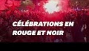 PSG-Rennes: l'explosion de joie des supporters bretons