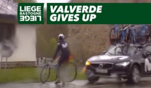 Valverde Gives Up -Bastogne-Liège 2019