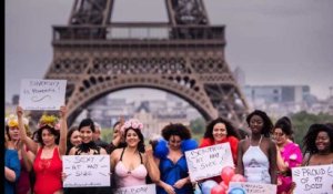 Grossophobie : les femmes ont défilé en lingerie devant la Tour Eiffel