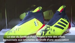A Paris, des crampons de Pogba vendus 30.000 euros aux enchères
