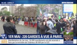 1er-mai: à Paris,la dispersion de la manifestation se déroule dans le calme