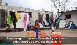 Mozambique/cyclone: constat des dégâts sur une île dévastée