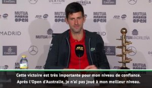 Madrid - Djokovic : ''J'avais juste besoin d'un déclic''