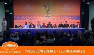 LES MISERABLES - Press conference - Cannes 2019 - EV