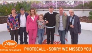 SORRY WE MISSED YOU - Photocall - Cannes 2019 - VF