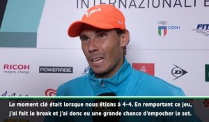 Rome - Nadal : "Le premier set a été très difficile"