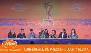 DOLOR Y GLORIA - Conférence de presse - Cannes 2019 - VF