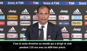 Juventus - Allegri : "Je fais partie d'une famille de 120 ans"