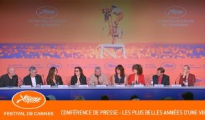 LES PLUS BELLES ANNEES D'UNE VIE - Conférence de presse - Cannes 2019 - VF
