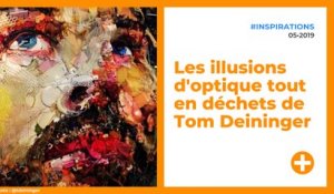 Les illusions d'optique tout en déchets de Tom Deininger